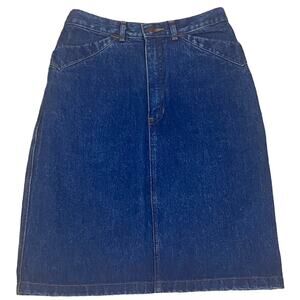 Vintage GAP Dark Blue Denim Pencil Skirt